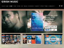 Tablet Screenshot of girishmusic.com